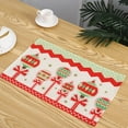 thumbnail image 3 of Ensemble de 6 Napperons de Noël Décorations pour Tables à Manger Cuisine Fête de Vacances, 3 of 9