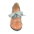 thumbnail image 5 of Chase & Chloe Women's Vintage-Inspired Bow-Tie Pumps with Scallop Detailing and Mid-Heel, 5 of 5