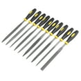 thumbnail image 1 of Unique Bargains 10Pcs Smooth Cut Bearing Steel Needle File Set with Rubber Handle, 5mm x 180mm, 1 of 4