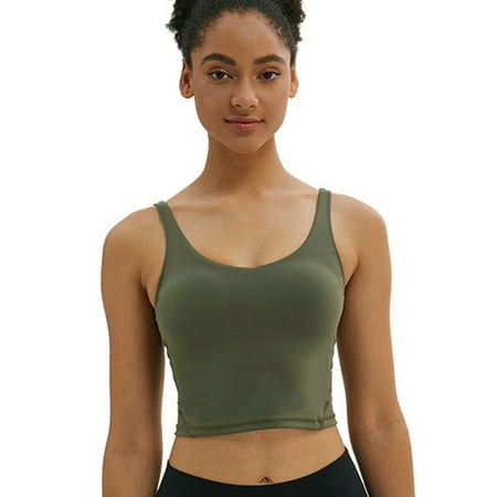 

FANNYC Sports Bras For Women Seamless Wireless Sleep Bra Workout Yoga Bra Active Gym Yoga Workout Sports Bras Wireless Mesh Racerback High Impact