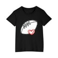 thumbnail image 2 of Piuwrlz Summer Short T Shirt Sleeve Kid Girl Boy Black T-Shirt Crew Neck Cotton Shirt Top Black Size 9 Years, 2 of 5