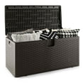thumbnail image 1 of Costway 73 Gallon Patio Deck Box Outdoor Waterproof Storage Container for Tools Toys Brown, 1 of 10