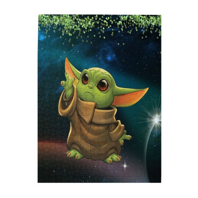 Rompecabezas de Yoda de 300 piezas de madera para la memoria, agilidad, juegos familiares, juguetes para niños, niñas y adultos, regalos desafiantes para decoración del hogar