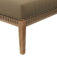thumbnail image 5 of Modway Clearwater Outdoor Patio Teak Wood Ottoman in Gray Light Brown, 5 of 7