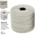 thumbnail image 3 of The Beadsmith S-Lon Bead Cord – .5 mm Twisted Nylon Cord, Light Grey Color, TEX210, 77 Yards, 3 of 6