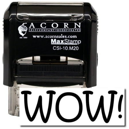 Self-Inking WOW Stamp with Red Ink