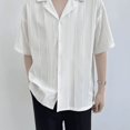 thumbnail image 4 of Camisas y blusas a rayas para hombre, camisetas de manga corta para hombre, algodón, regular, original, XXL, alta calidad, Asia, con cuello, SI Clothing, 4 of 5
