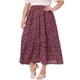thumbnail image 1 of Faldas de talla grande Agnes Orinda para mujeres, con cintura elástica, en capas, fluidas, falda maxi de verano 1X negra, 1 of 8