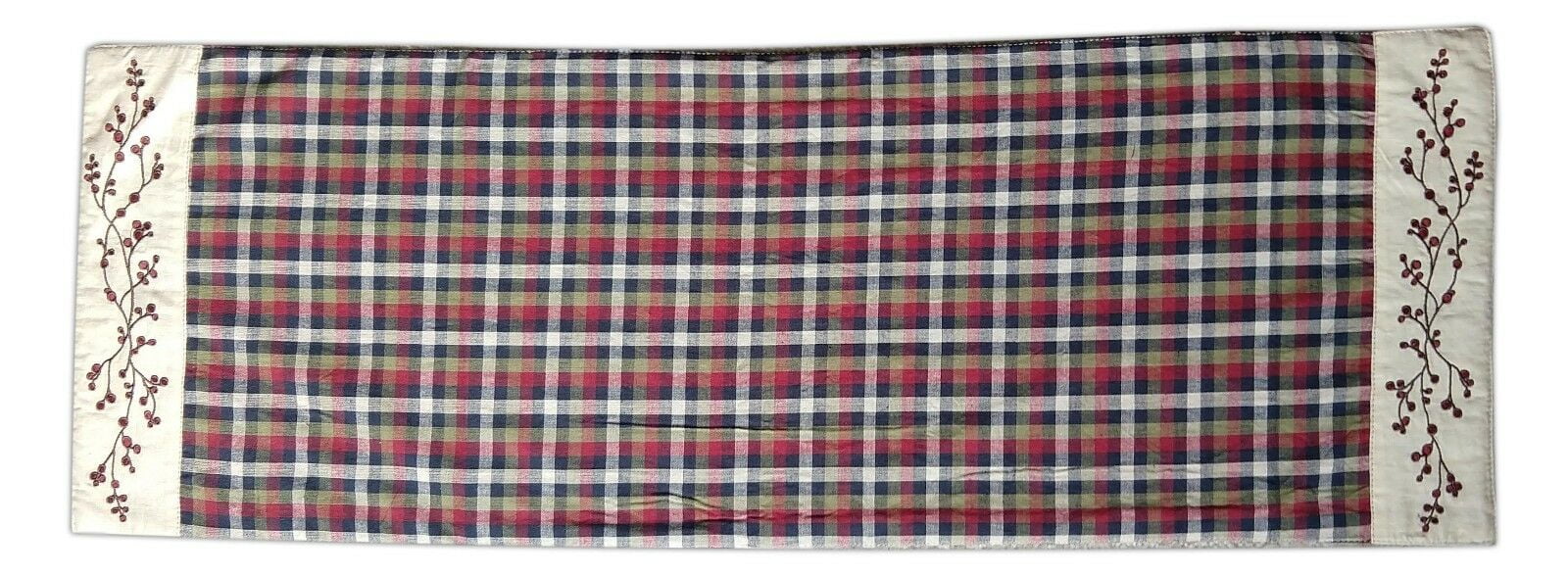 LANCASTER BERRY Rustic Primitive Table Runner, 13" x 36", by The