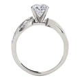 thumbnail image 4 of Aonejewelry 0.50 Ct. Ttw Halo Interwined Design Diamond Engagement Ring 14K White Gold, 4 of 4
