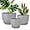 Gray, variant on Plant Pots 12 10 9 Inch Set of 3, Flower Pots with Multi Mesh Drainage Holes, Large Planters for Indoor Outdoor Garden Plants and Flowers (Gray)