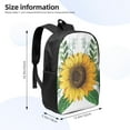 thumbnail image 2 of Uemuo Sunflowers (2) Printed Durable 17-inch Student Backpack - Lightweight, Waterproof, Adjustable Straps, Ideal for School, Work, Travel, 2 of 5
