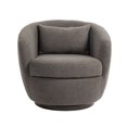 thumbnail image 5 of 360 Degree Swivel Accent Chair, Teddy Fabric Round Sofa Club Upholstered Barrel with Hidden Storage Space, Small Modern Arm Chair for Nursery, Living Room, Hotel, Bedroom, Office, Lounge, Hotel Office, 5 of 7