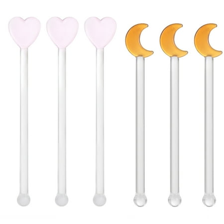 

6Pcs Novel Mixing Rods Wine Swizzle Sticks Delicate Cocktail Decors Wine Stirrer