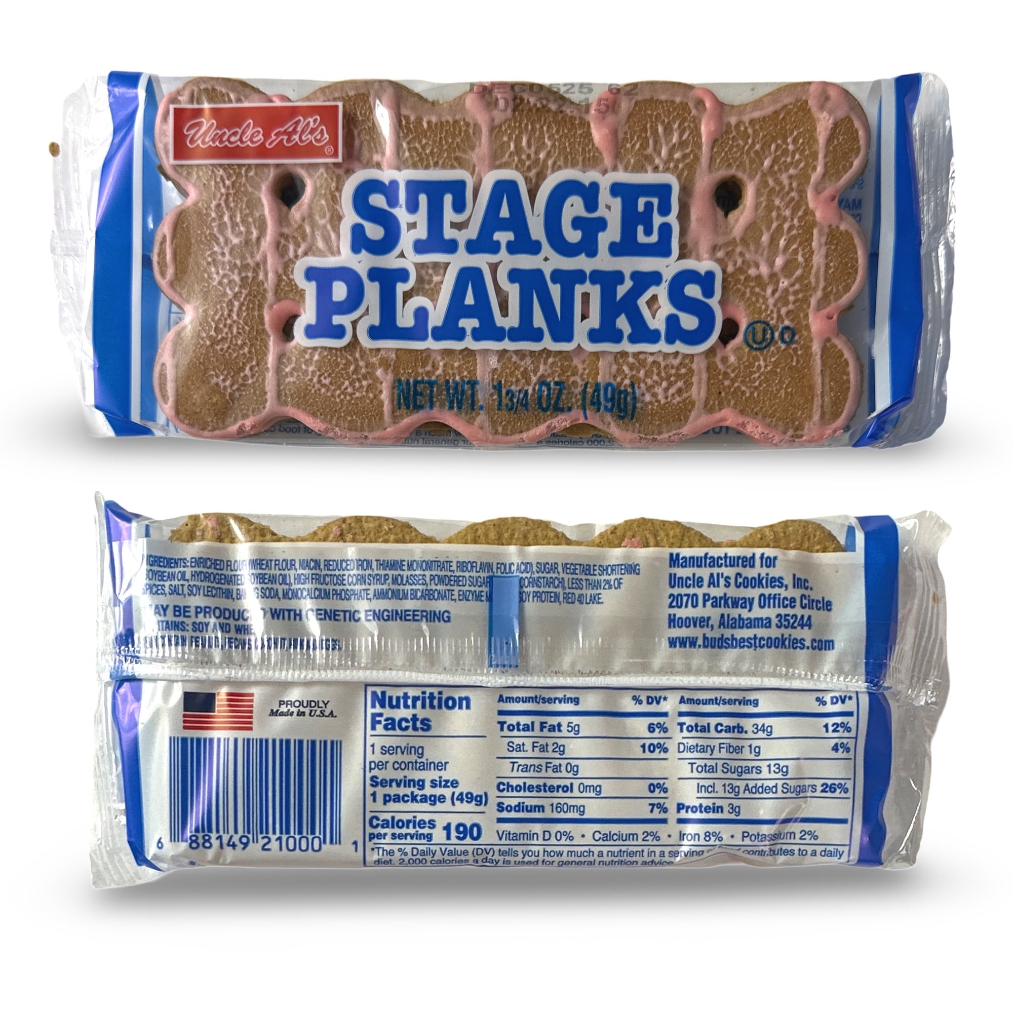 Uncle Als Stage Planks Bulk 48 Variety Pack (Original, Banana, Lemon, and Strawberry)