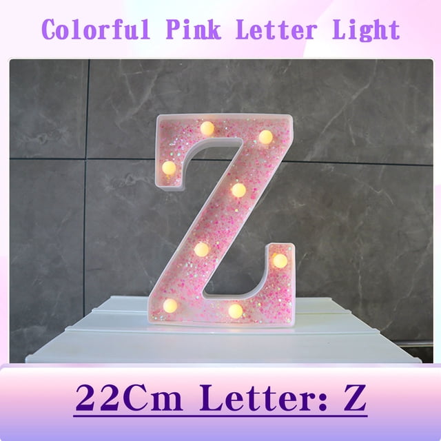 LED Alphabet Light Up Letters | 8.66" Tall | Battery Operated | Wall Mountable | Colorful Decorative Lighting | Home, Party, Event Decor | Portable Plastic Letters | Retro Style | ABS+