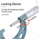 thumbnail image 4 of 4Pcs 0-25mm-50mm-75mm-100mm Outside Micrometer Set with Standards Ratchet Stop 0-100mm Range 001mm Gauge Caliper Measuring Tool, 4 of 5