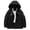Black, variant on Boys 𝖶aterproof Ski Jacket Kids Winter Coat Windproof Sno𝗐 Coat With Thickened Fleec𝖾 Linied Hood Outerwear Coat