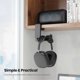 thumbnail image 2 of Rotating Headphone Stand - PC Gaming Headset Stand, Adjustable Clamp-on Headphone Holder, Under Desk Headphone Hook, 2 of 5
