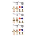 thumbnail image 3 of maskred Cartridges Quarter Turn For Kitchen Bathroom Suitable For Most Faucets Durable And Easy silver gold 3Set, 3 of 6