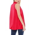 thumbnail image 3 of Women's Sleeveless Long Body Open Draped Front Solid Cardigan Vest S-3XL, 3 of 4