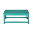 thumbnail image 4 of WestinTrends Malibu 3-Pieces Outdoor Table Set, Includes 1 Coffee Table and 2 Side Table, All Weather Poly Lumber Adirondack Patio Furniture Set, Turquoise, 4 of 10