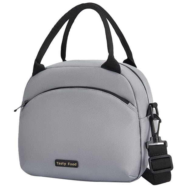 Bolsa de almuerzo FLhrweasw Aislamiento Gran Capacidad gris