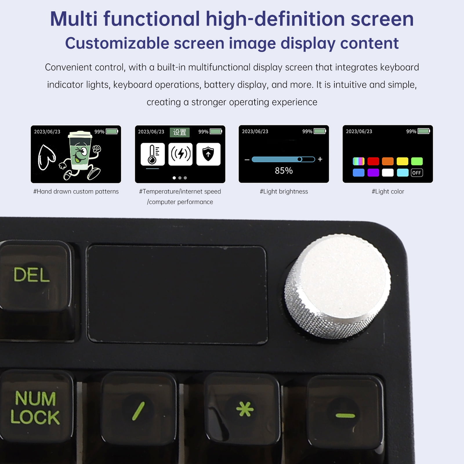 98-Key 2.4G Wireless Bluetooth Three-Mode Mechanical Keyboard DIY Customized RGB