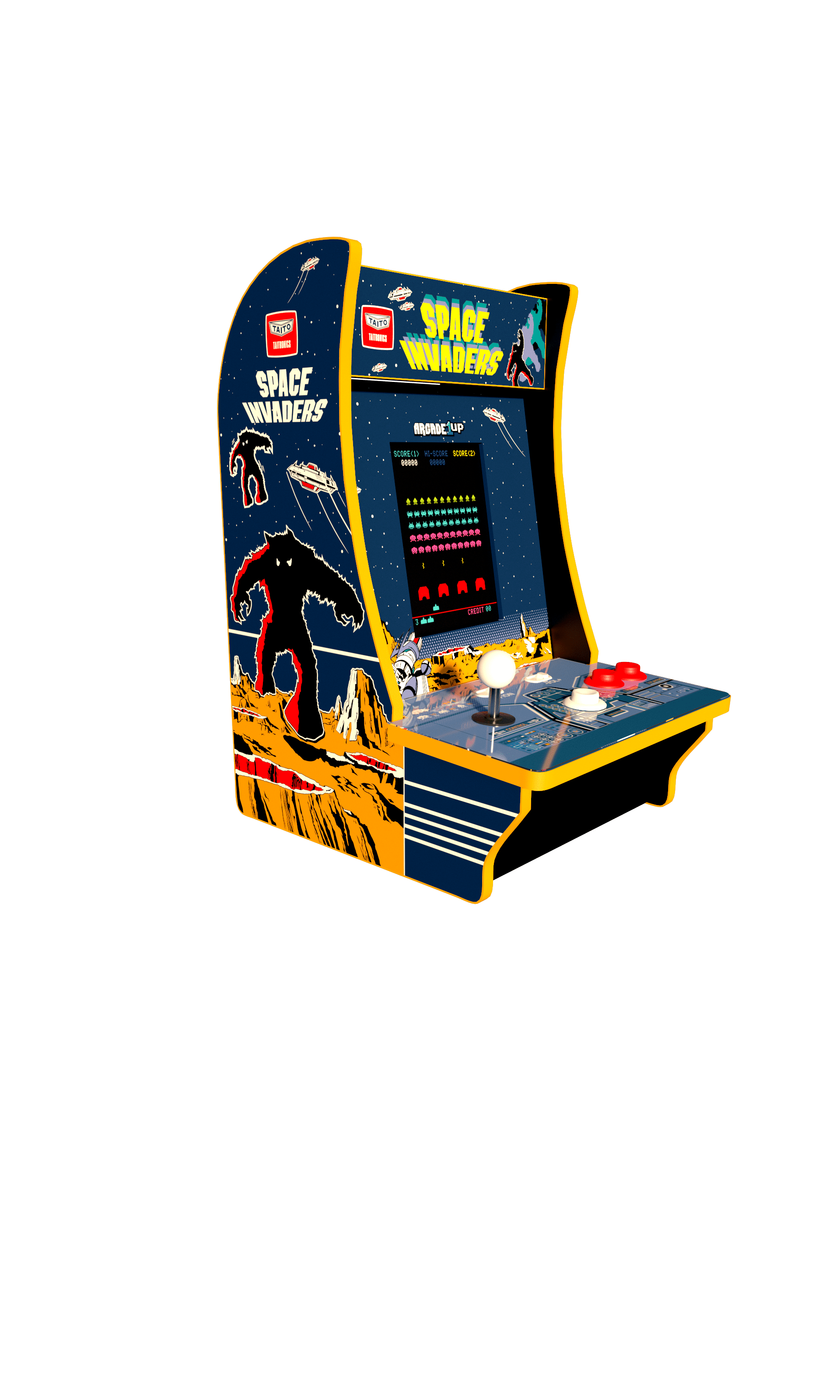 Space Invaders Counter Arcade Machine, Arcade1UP - Walmart.com