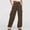Brown, variant on ZZwxWA Women High Waisted Drawstring Wide Leg Cargo Pants 2025 Trendy Casual Baggy Joggers Pants with Pockets