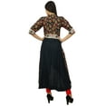 thumbnail image 4 of Bimba Women Long Asymmetrial Printed Dress Button Down Rayon Kurti Clothing, 4 of 7