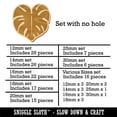 thumbnail image 2 of Monstera Leaf Swiss Cheese Plant Wood Mini Charms Shapes DIY Craft Jewelry - No Hole - 12mm (26pcs), 2 of 7