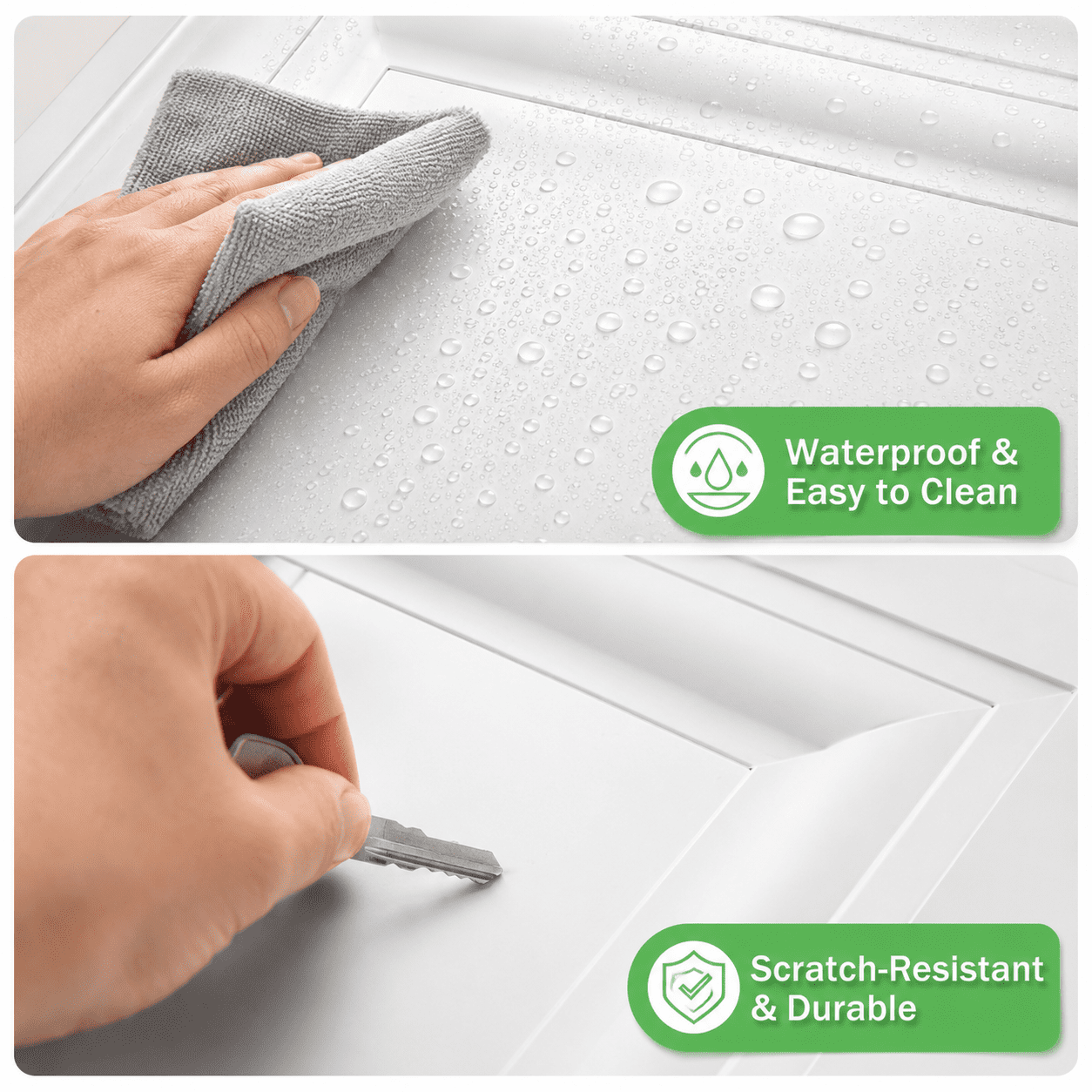 Yeslife 12-Pack White PVC Drop Ceiling Tiles 2x2 ft, Waterproof Washable Reusable Ceiling Panels for Basement, Home & Office, Covers 48 sq ft