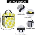 thumbnail image 6 of Reusable Lunch Bag Cartoon Lemon Painting Insulated Lunch Box Container Portable Cooler Thermal Lunch Tote Bag for Women Men Adult Work Office Picnic Travel Beach, 6 of 6