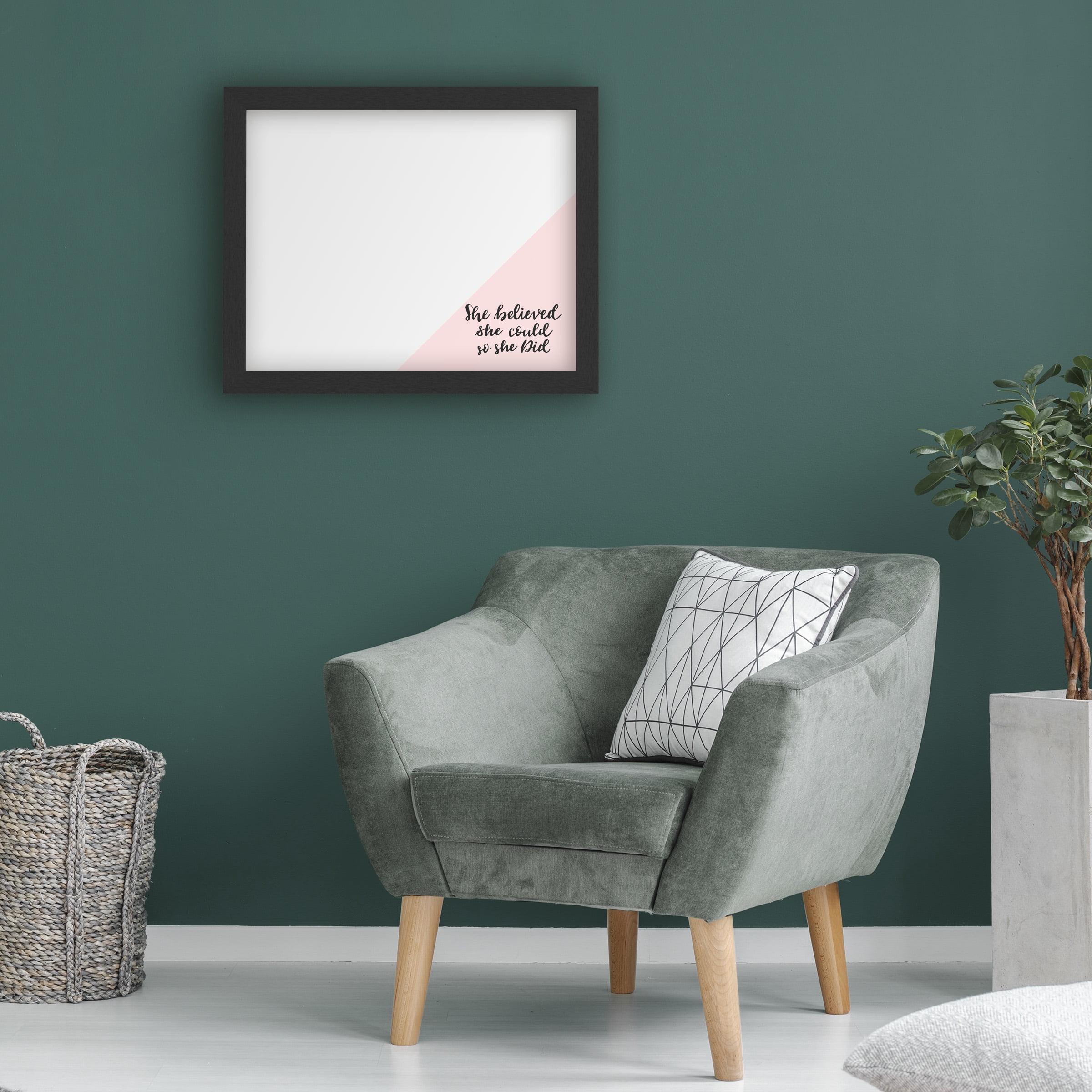 Trademark Fine Art 'She Believed She Could Pink' Markerboard by ABC