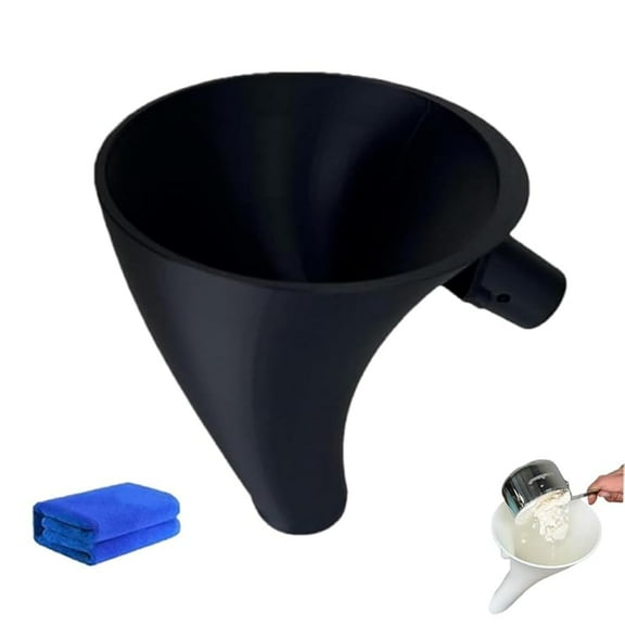 Flour Funnel for Kitchen Aid Mixer, Flour Funnel- Stand Mixer Attachment, for Kitchen Aid Artisan Ksm150 5-Quart Tilt-Head Stand Mixer,for Egg Liquid and Both Flour, Suit for Bakers