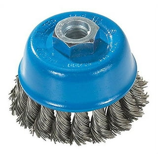 Walter 13G303 Knot Twisted Wire Cup Brush - 3 in. Carbon Steel Brush