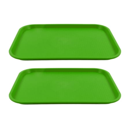 

Food Service Tray Stackable PP Material Fast Food Tray Wide Applications Anti Slip Surfaces For Restaurants For Cafes For Dessert Shops Green