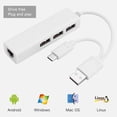 thumbnail image 3 of USB 3.1 Type C to Gigabit Ethernet Network with USB 2.0 Hub Adapter Cable, 3 of 6