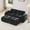 Black, variant on 80.3'' Oversized Chaise Lounge, Velvet Modular Boneless Couch, Sleeper Sofa Bed Queen, Plush Cloud Sectional Couches with 2 Ottomans for Living Room, Small Spaces, No Assembly Required, Black