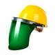 thumbnail image 4 of Capuchas de soldadura con lente de PC y soporte de aluminio, gran visibilidad, gorra de trabajo resistente al calor. Verde, 4 of 9