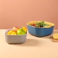 thumbnail image 4 of Joernso 1 Set Large Capacity Washing Strainer Bowl Both Sides Handle PP Vegetable Cleaning Draining Bowl Kitchen Assistant, 4 of 8