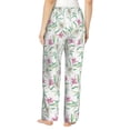 thumbnail image 2 of Bingfone Pajamas for Women,Lilies Flowers Pajama Pants with Pockets-X-Large, 2 of 7
