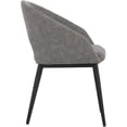 thumbnail image 2 of Brant House Outdoor Dining Chair - Faux Leather - Cushion - Antique Gray/Black, 2 of 6