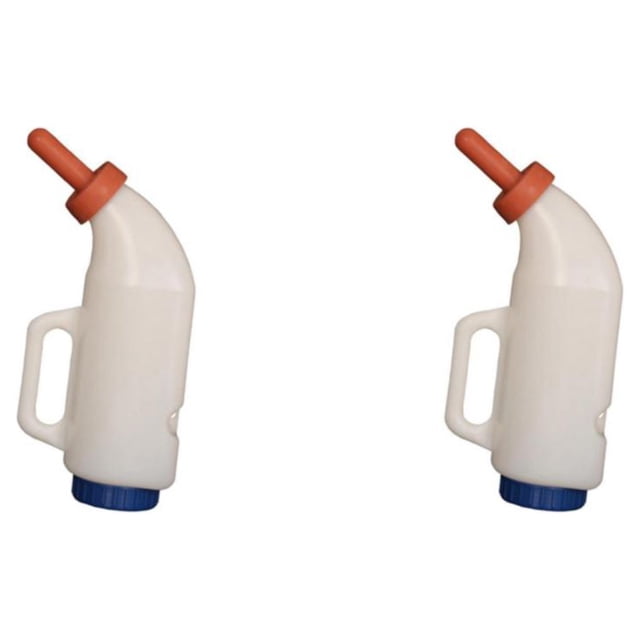 Methold 2L/4L Calf Milk Bottle Hand Rearing Poddy Weaning Milking Feeder Farm Teat MP51A 4L 2Conjunto