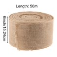 thumbnail image 2 of Cinta de arpillera ZOENHOU, 15,5 cm x 50 m, yute natural Crafts, 2 of 8