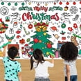 thumbnail image 4 of Christmas Giant Coloring Poster/Tablecloth for Kids – 30 x 72 Inch Jumbo DIY Poster with Santa & Reindeer – Holiday Arts Crafts, Winter Party Games, Classroom Activities, Xmas Decorations & Gifts, 4 of 14