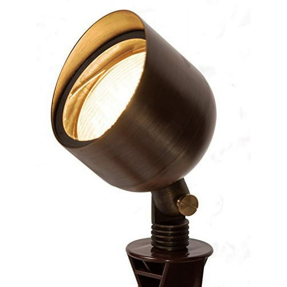 MIK Solutions LED Flood Light PAR 36 Solid Brass Metal Wall Light Landscape Light Security Lighting for Beautiful Bright Long Lasting Home Garden Patio Deck Driveway Area Lighting