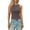 Brown, variant on Acid Washed High Neck Tank Top for Women, Ribbed Knit Sleeveless Crop Top
