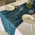 thumbnail image 6 of Table Runner, Romantic Boho Gauze Table Runner Rustic Sheer Cloth Table Decor for Wedding Easter Baby Bridal Shower Birthday Party Table Decoration, 6 of 8